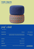 COBALT POUF
