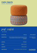 CONFETTI POUF
